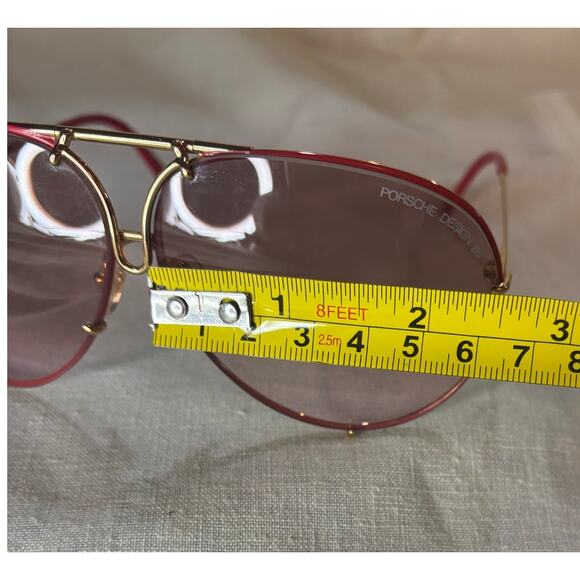 Vintage Porsche Design by Carrera Sunglasses 5623 Austria Gold/Red - Picture 16 of 16